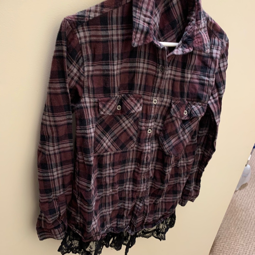 Cozy purple/gray flannel